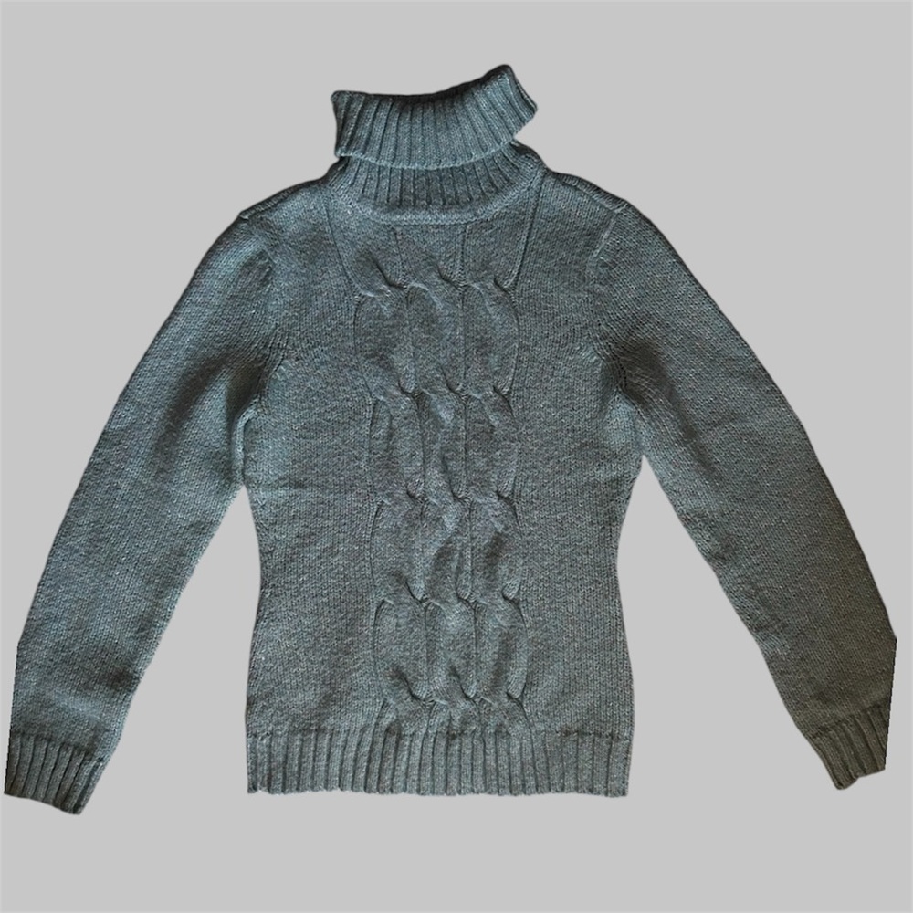 Blue knit sweater vintage knitwear